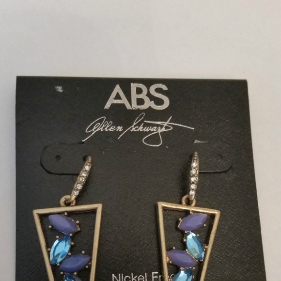 A.B.S. BY ALLEN SCHWARTZ Open Triangle Earrings - Picture 2 of 4